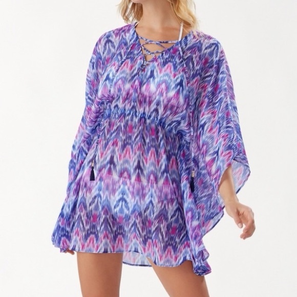 Tommy Bahama Vibrant purple and Pink Swim Cover-Up